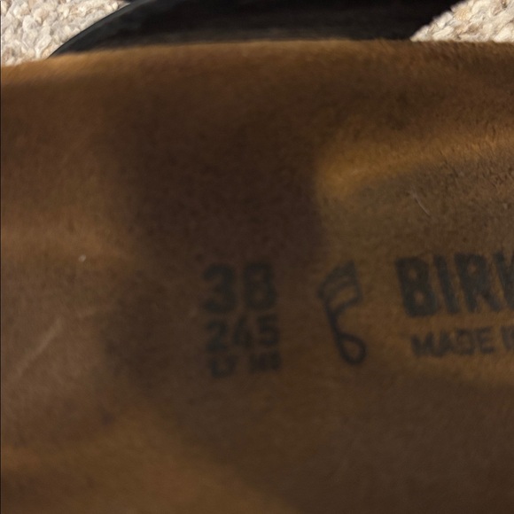 Birkenstock Black Gizeh Thong Sandals 7 - Picture 3 of 4